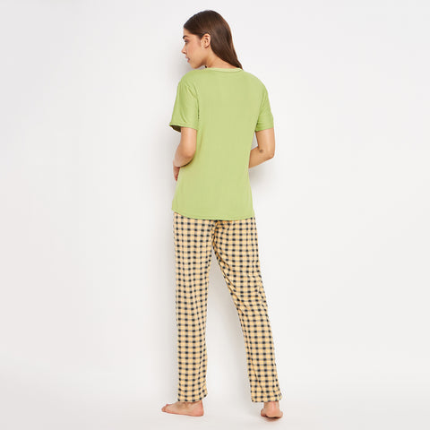 Women Half Sleeve Printed Nightsuit