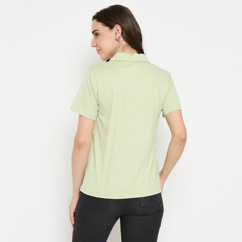 Camey Women’s Tees – Stylish & Affordable Cotton T-Shirts | Women Classic Short Sleeve Polo T-Shirt, Collared Neck