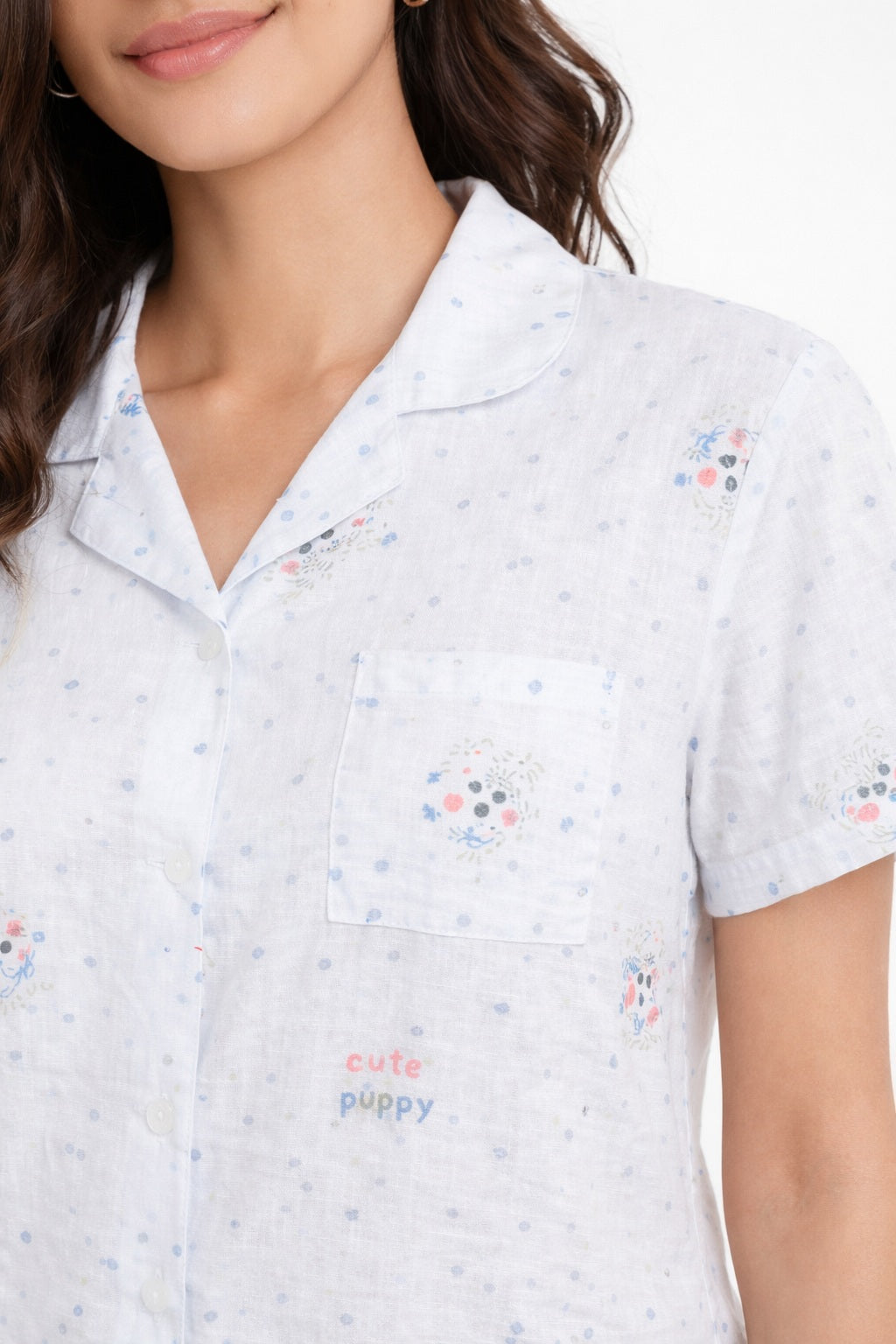 Camey Women Night Suit || Cotton Short Set || Loungewear Shirt & Shorts || Sleepwear Nightwear || Women Co-Ord Set || Collar Shirt Set || Everyday Night Dress || Comfortable Women Nightwear