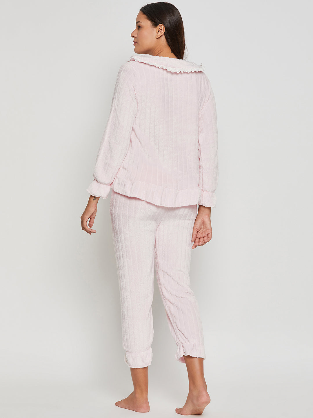 Women Printed Winter Full Sleeve Top and Pajama Pants