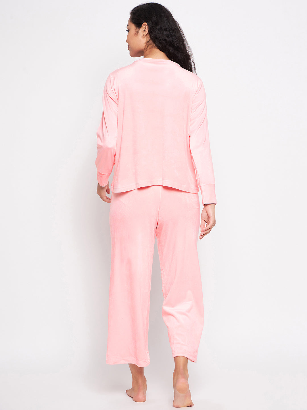 Women's Winter Full Sleeve Top and Palazzo Pants Regular Fit Night Suit Round Neck Top and Palazzo Set Ladies Night Dress