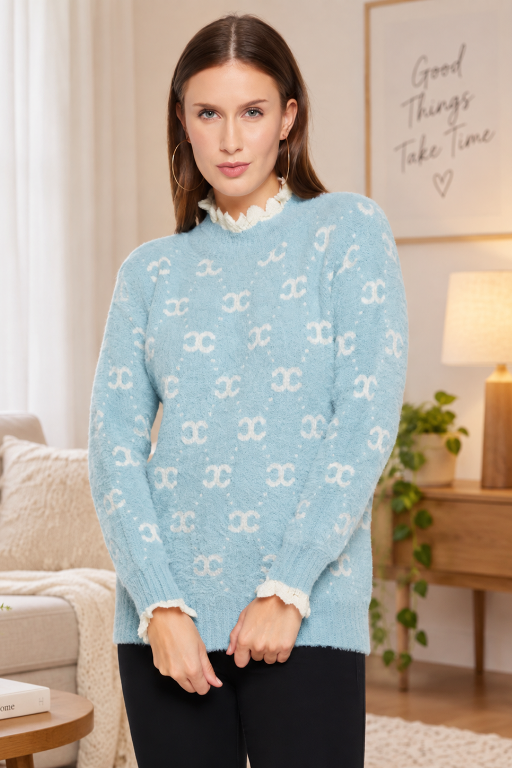 Women Woolen winter full sleeve high Neck top|Sweater