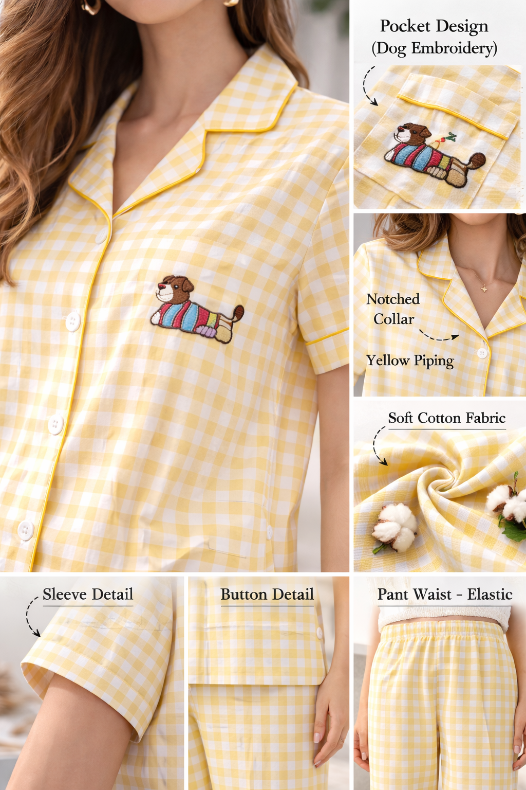 Women Cotton Night Suit Pyjama Set