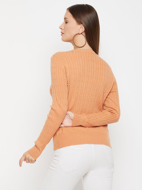 Women Woolen winter full sleeve Round Neck top|Sweater