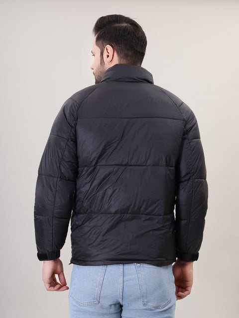 Men's Stand Collar Puffer Jacket for winter
