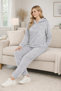 Camey Comfortable Women Winter Night Suit Set with Pocket