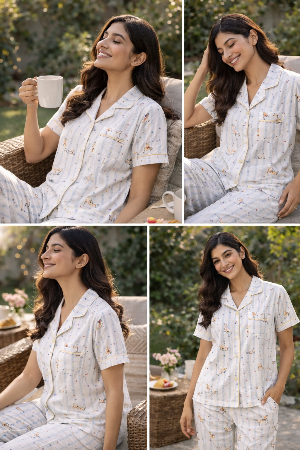 Women Cotton Night Suit Pyjama Set