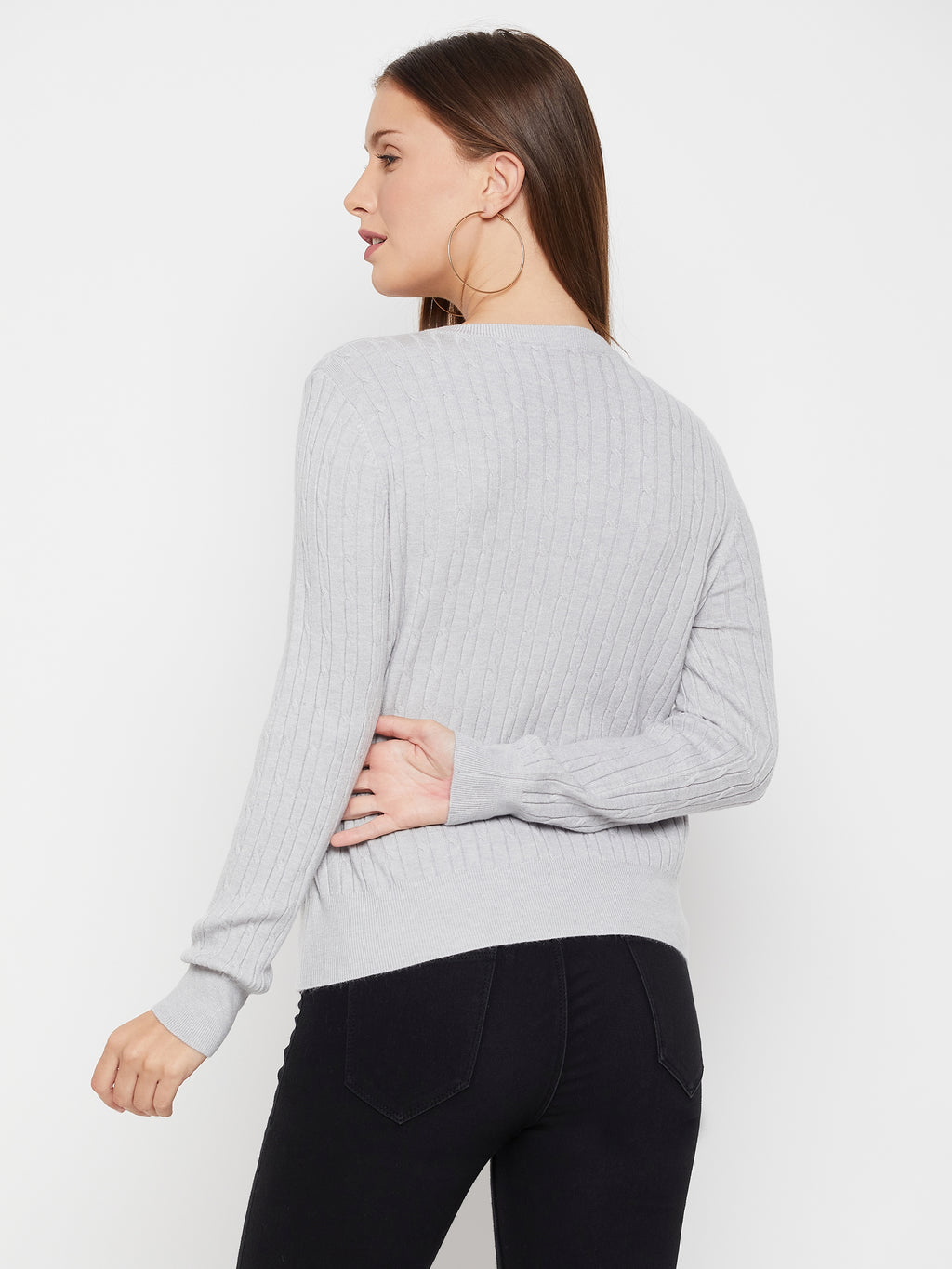 Women Woolen winter full sleeve Round Neck top|Sweater