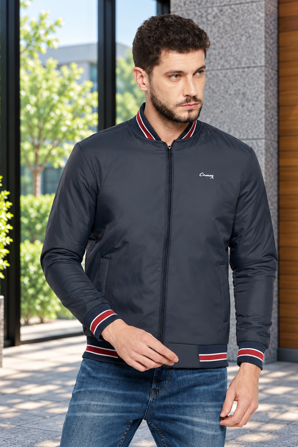 Men's Regular Fit Bomber Jacket For Winter Wear |Full Sleeve