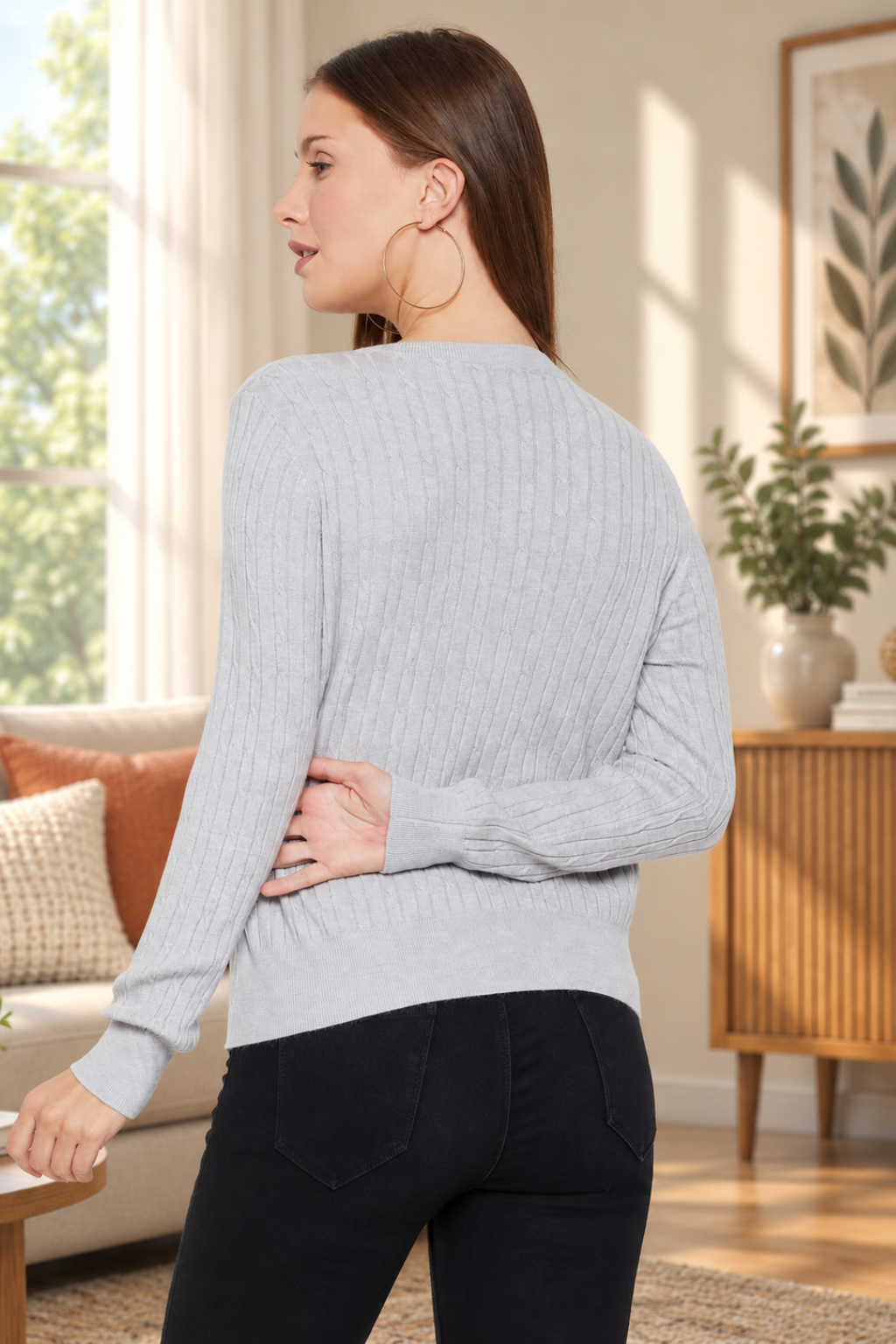 Women Woolen winter full sleeve Round Neck top | Sweater