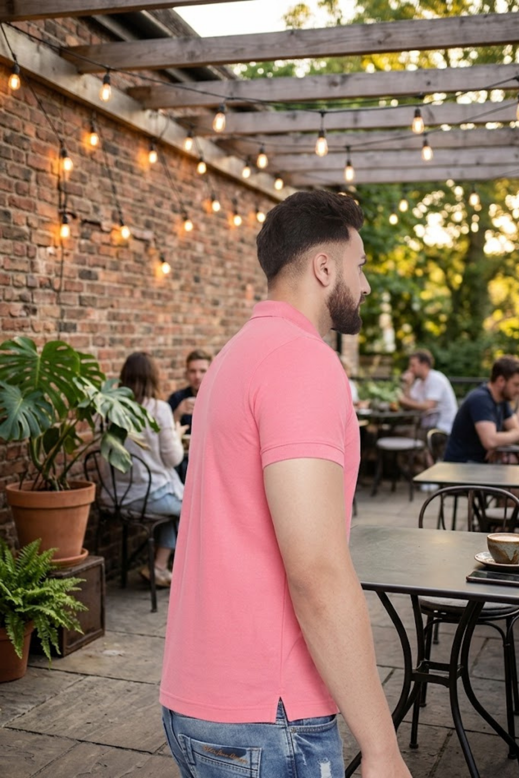 Men's Cotton Matte Polo Collar T-Shirt