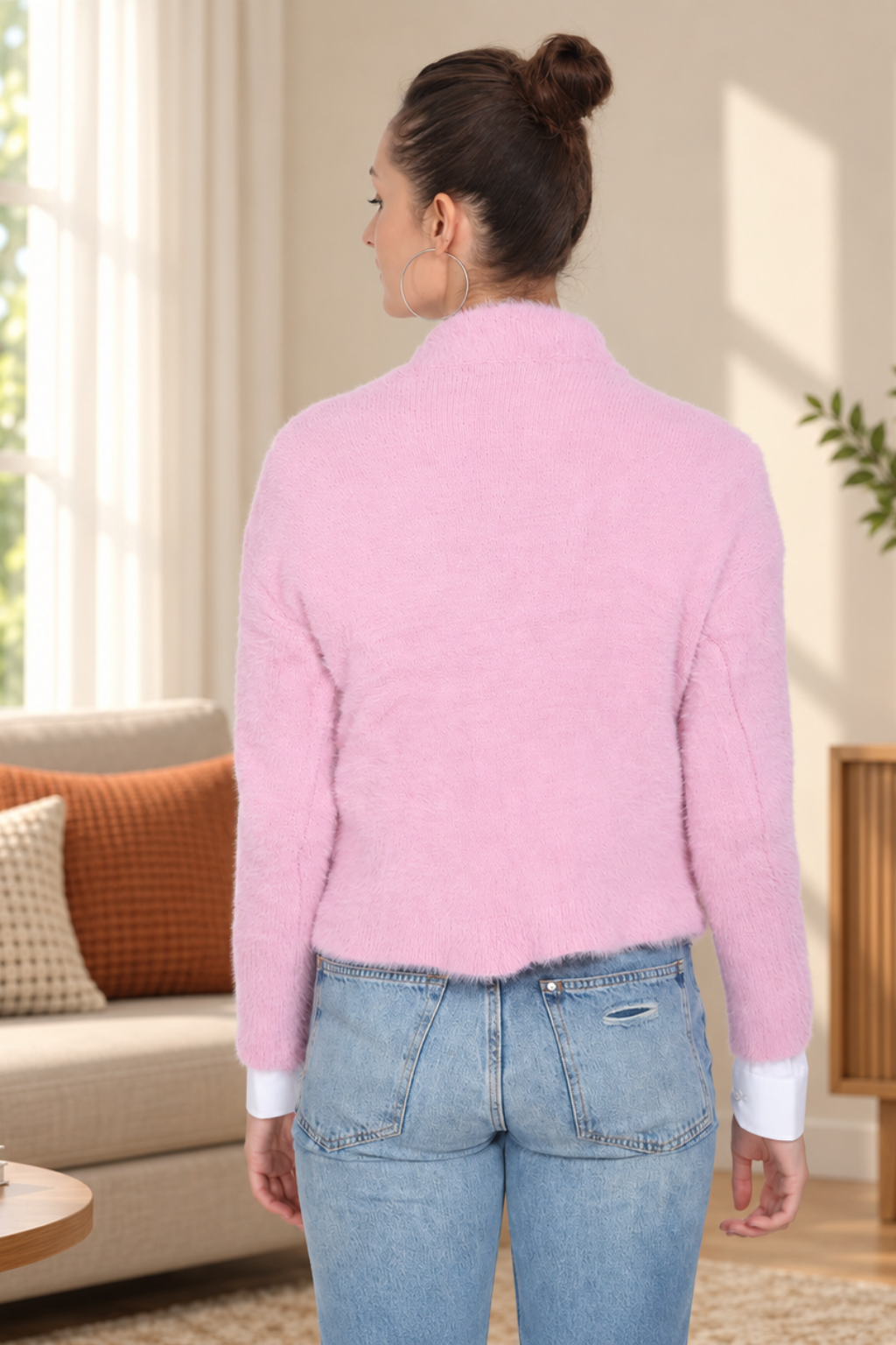 Women Woolen v-Neck Sweater