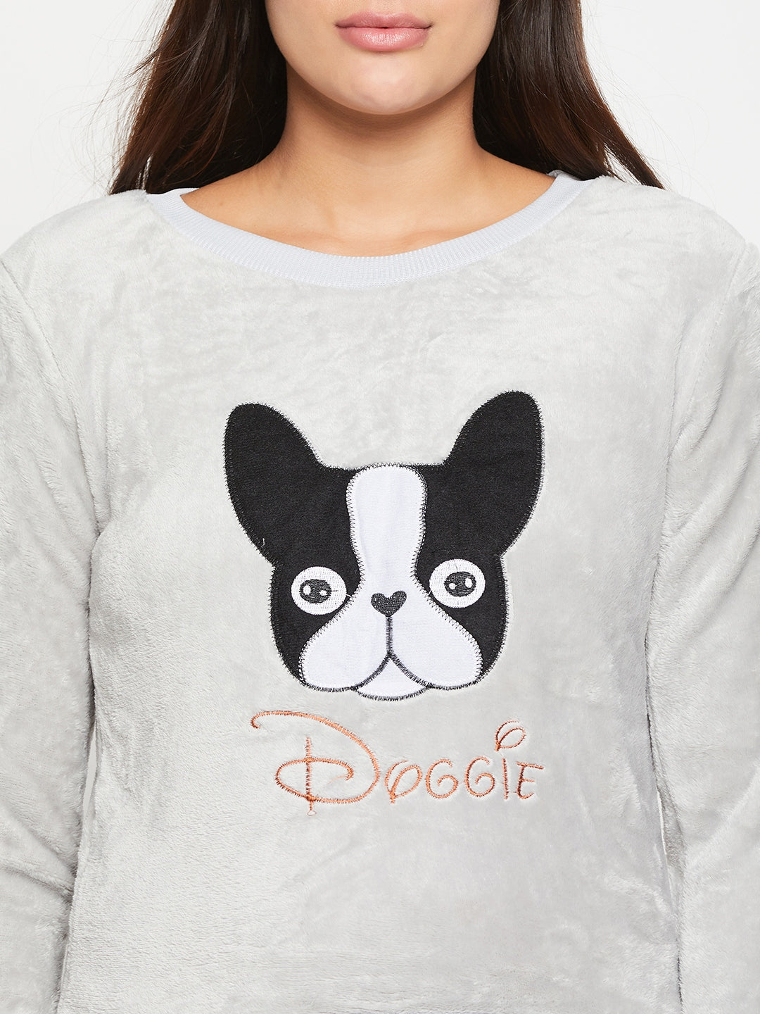 Women Printed Winter Full Sleeve Top and Pajama Pants