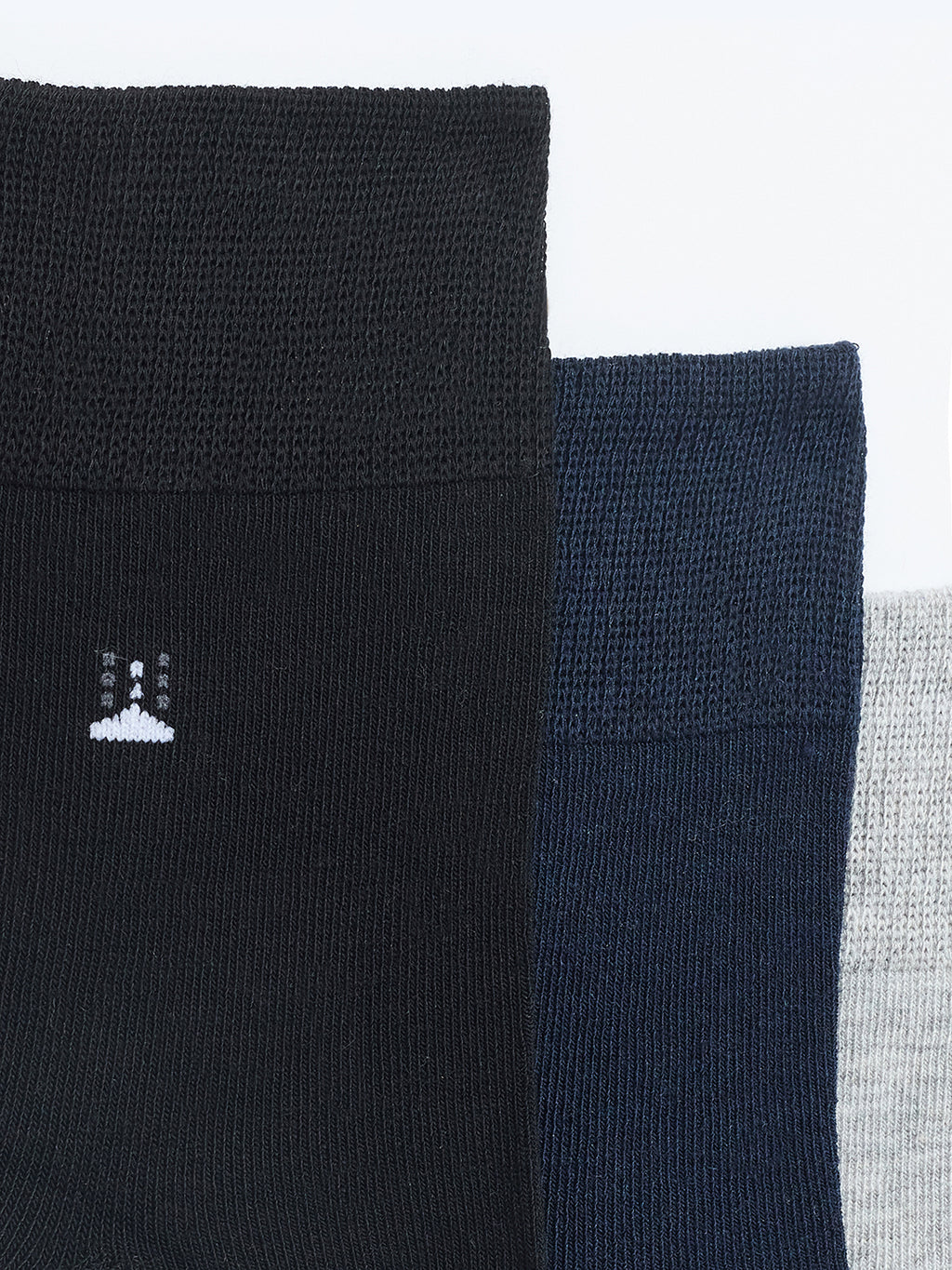 Ankle Length Cotton Socks, Pack of 3, Asst Colors