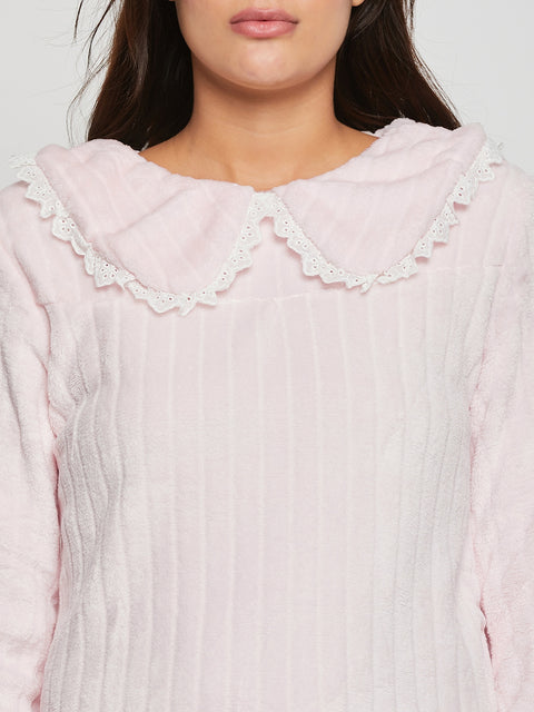 Women Printed Winter Full Sleeve Top and Pajama Pants