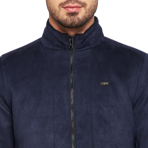 Men's Regular Fit Bomber Jacket For Winter Wear