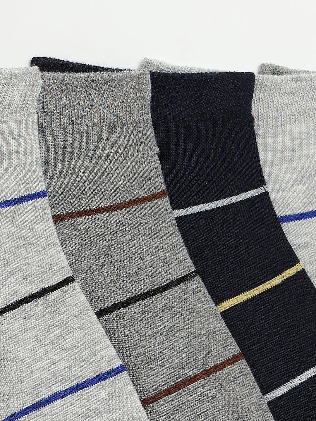 Camey Men’s Formal Socks – Ideal for Office & Events | Men's Sneakers Cotton Blend, Pack of 5, Multicolour (Black, Grey, Navy Blue)