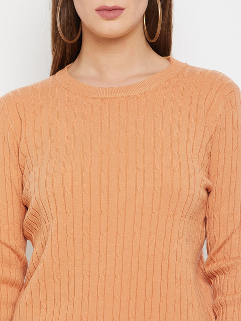 Women Woolen winter full sleeve Round Neck top|Sweater