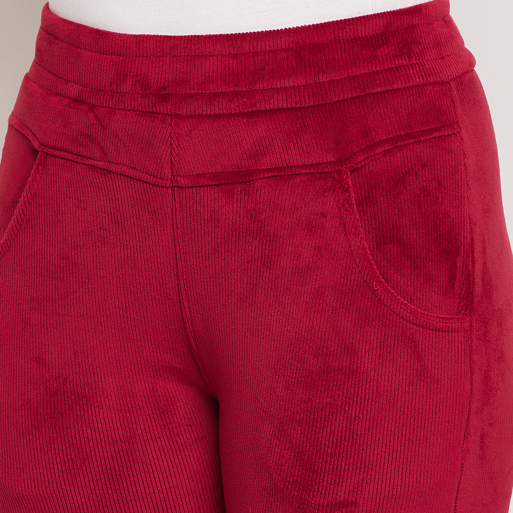 Women's Winter Soft & Warm Corduroy trouser|Pajayma with 2 side pockets