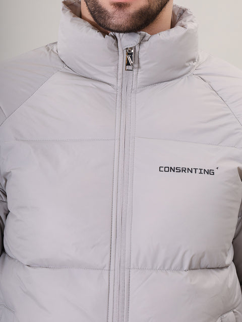 Men's Stand Collar Puffer Jacket for winter