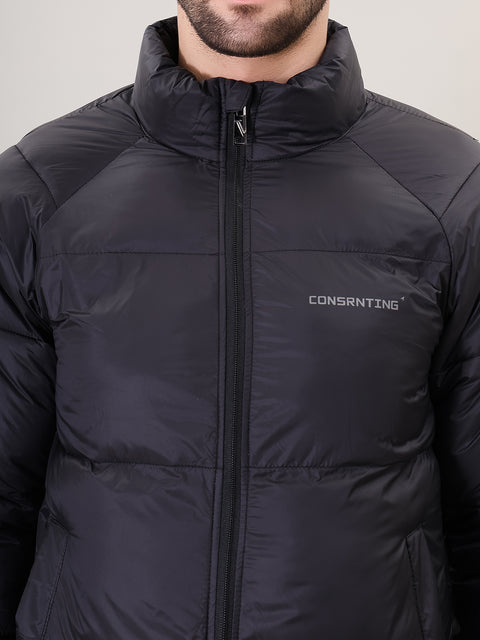 Men's Stand Collar Puffer Jacket for winter