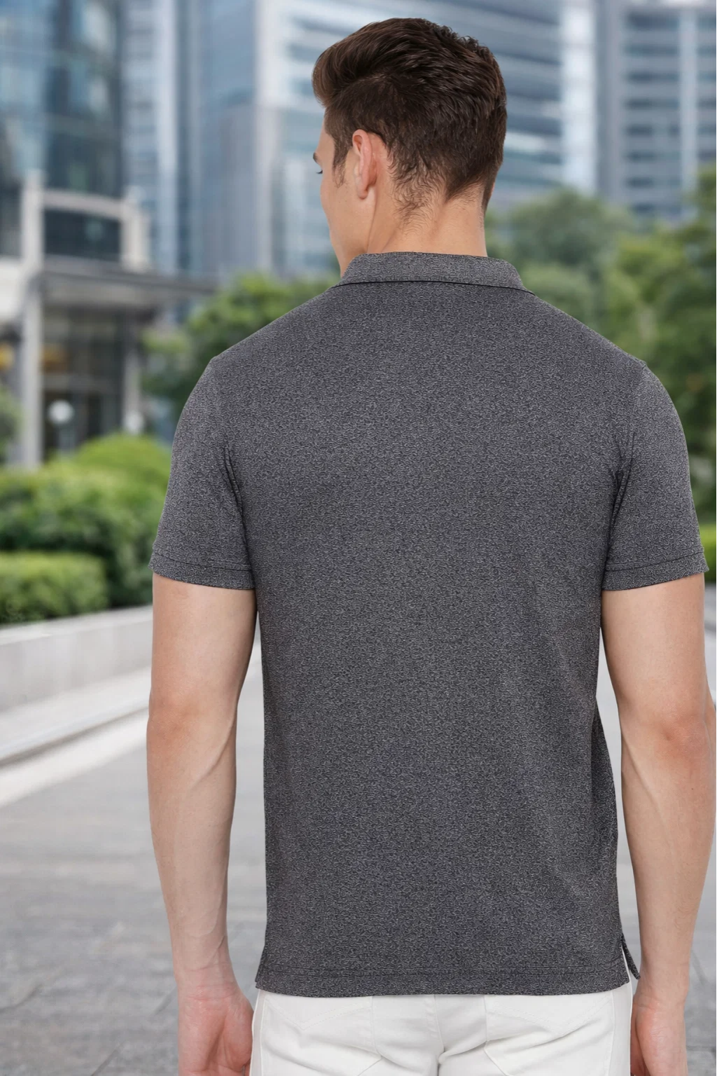 Men's Midnight Half Sleeves Cotton Polo T-Shirt