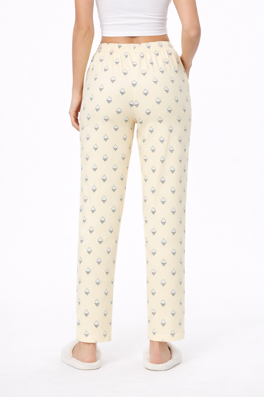 Camey Women's Printed Pyjama Pants, Floral Pattern, Sleepwear