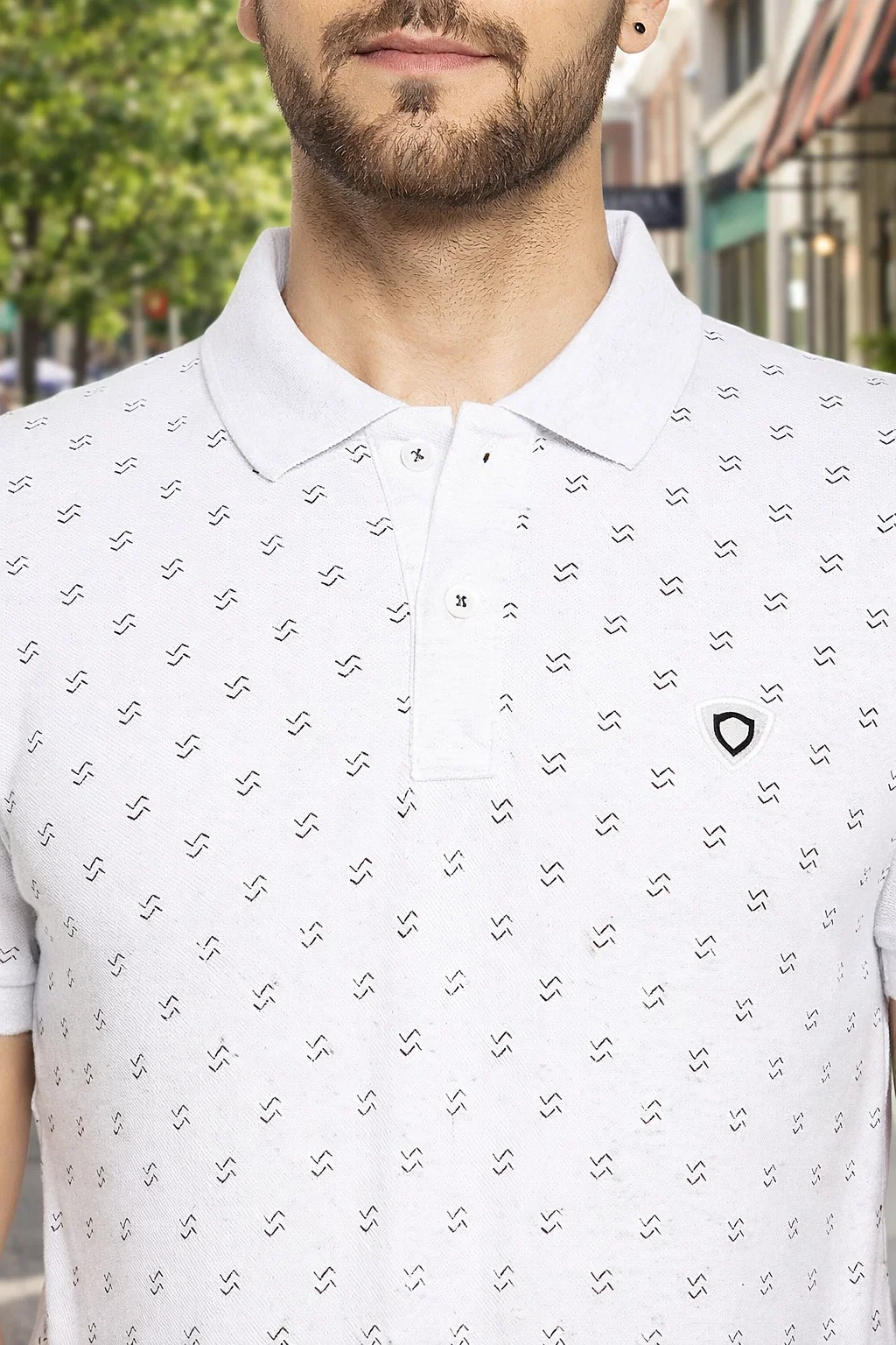 Camey Men's Summer T-Shirts – Comfortable & Fresh Cotton| Men's Printed Half Sleeves Cotton Front Button T-Shirt