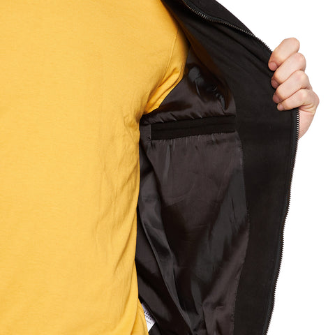 Men's Regular Fit Bomber Jacket For Winter Wear