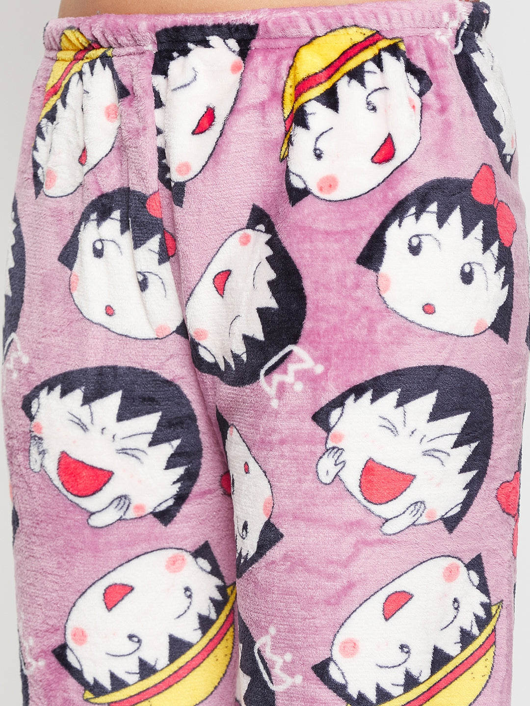Women Printed Winter 3/4 Sleeve Top and Pajama Pants