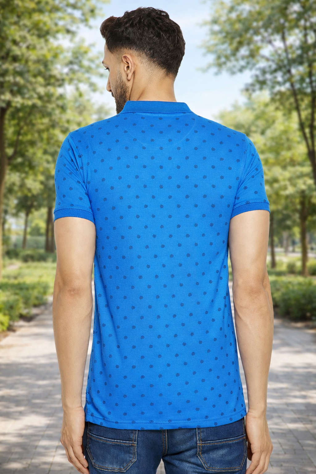 Camey Men's Half Sleeve Tees – Ideal for Everyday Use | Men's Printed Half Sleeves Cotton Front Button T-Shirt