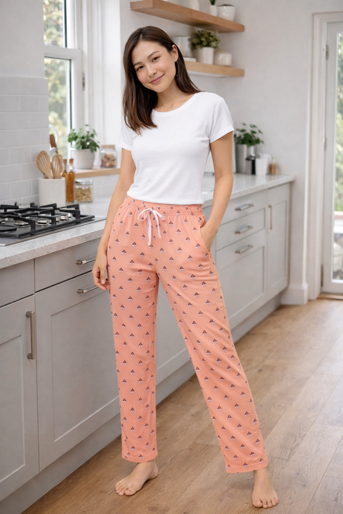 Camey Women's Printed Pyjama Pants, Floral Pattern, Sleepwear