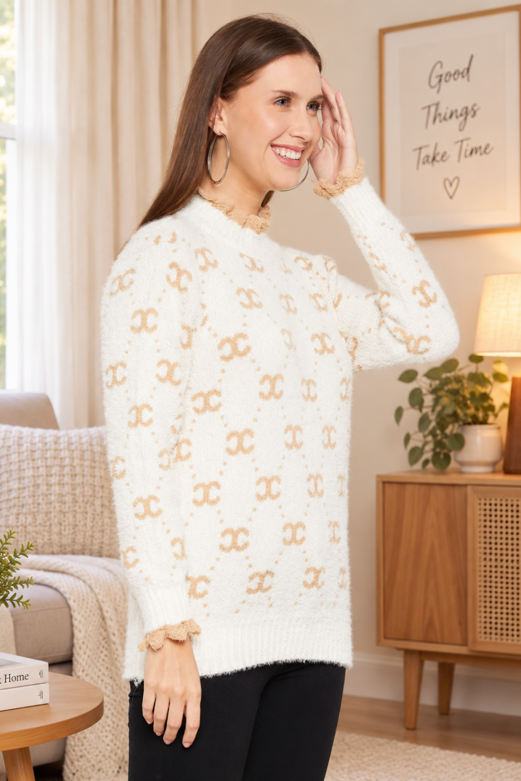 Women Woolen winter full sleeve high Neck top|Sweater
