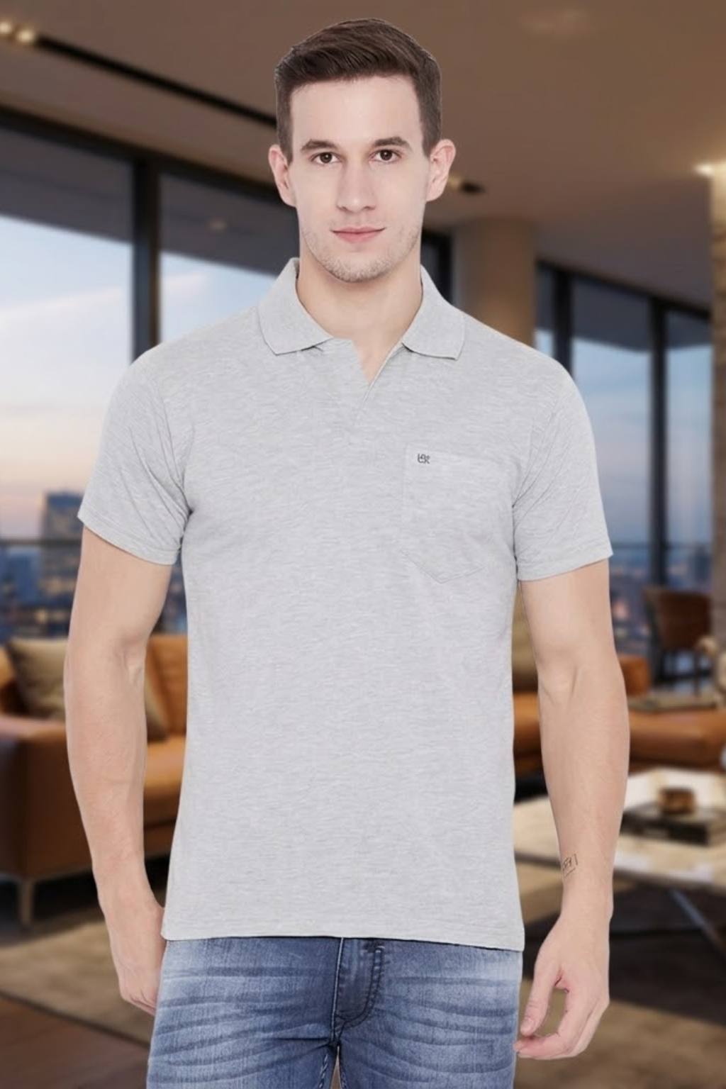 Mens Half Sleeve Plain Polo Tshirt