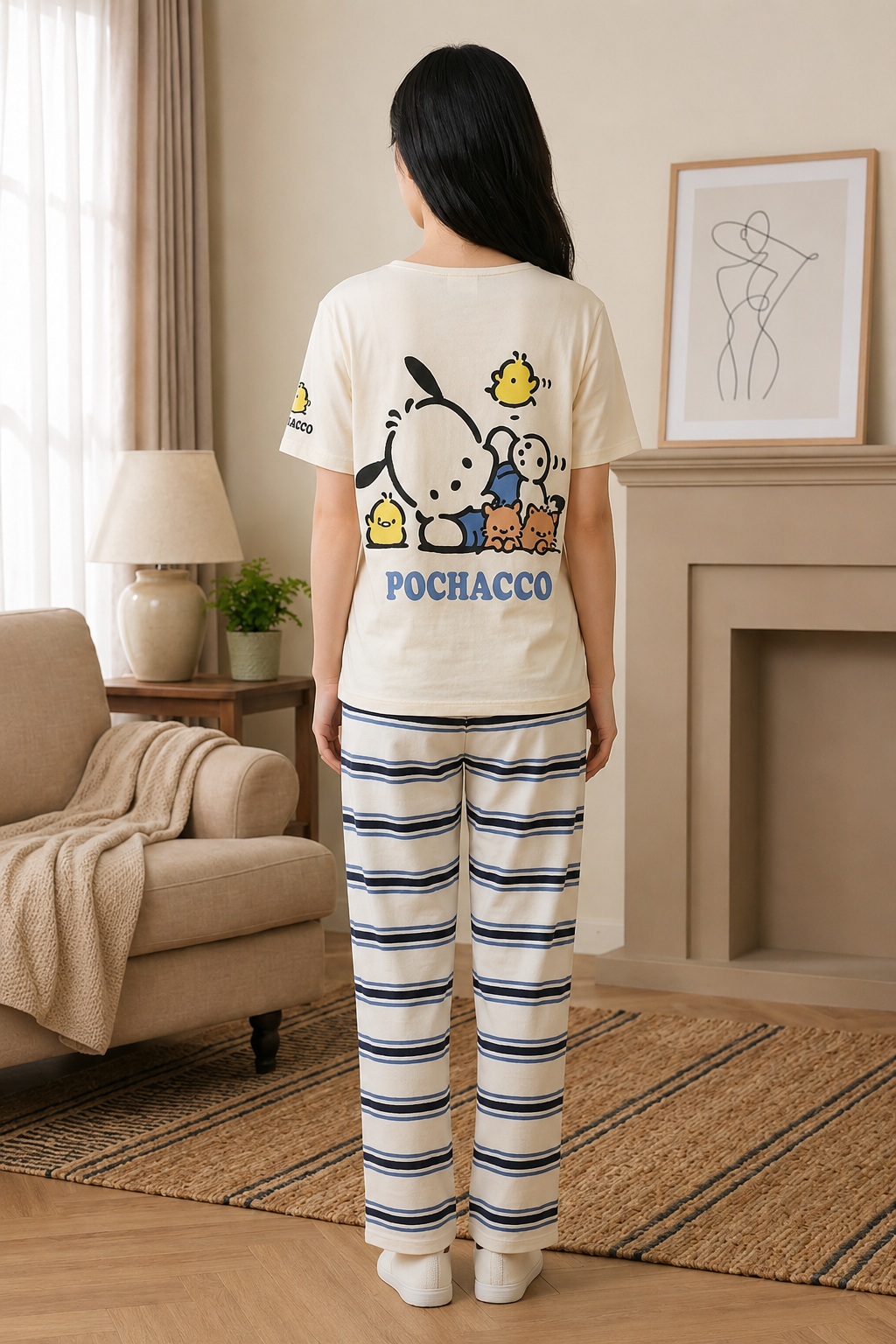 Women 100% Cotton Night Suit | Soft Breathable Sleepwear with Half Sleeve Top &amp; Full Length Pyjama  &nbsp;