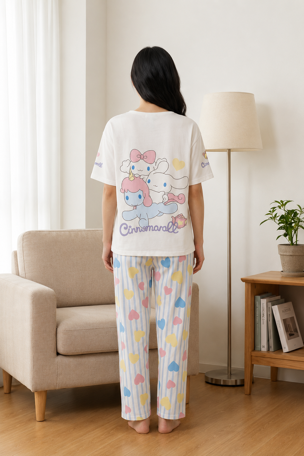 Women 100% Cotton Night Suit | Soft Breathable Sleepwear with Half Sleeve Top & Full Length Pyjama Set