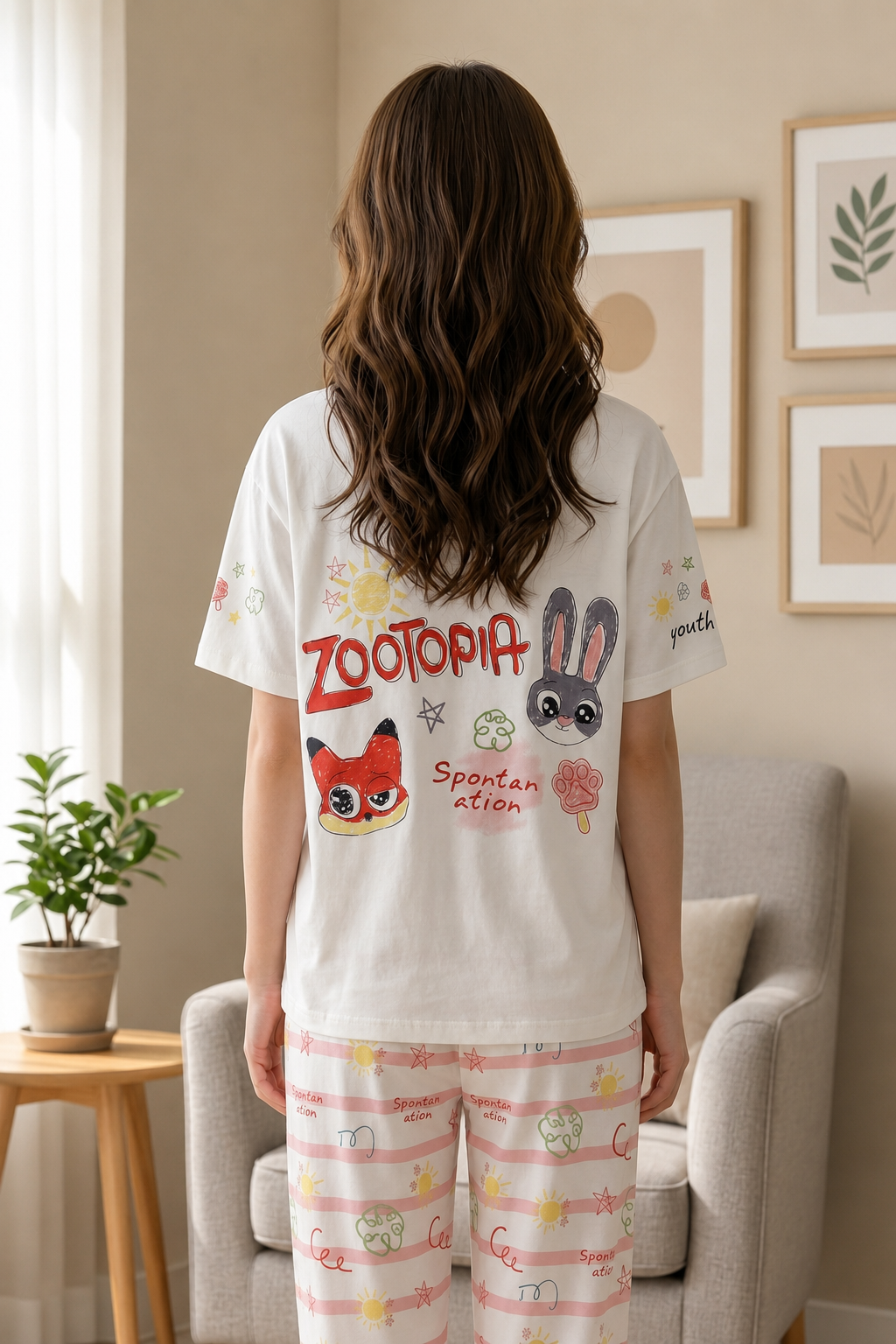 Women 100% Cotton Night Suit | Soft Breathable Sleepwear with Half Sleeve Top & Full Pyjama Set