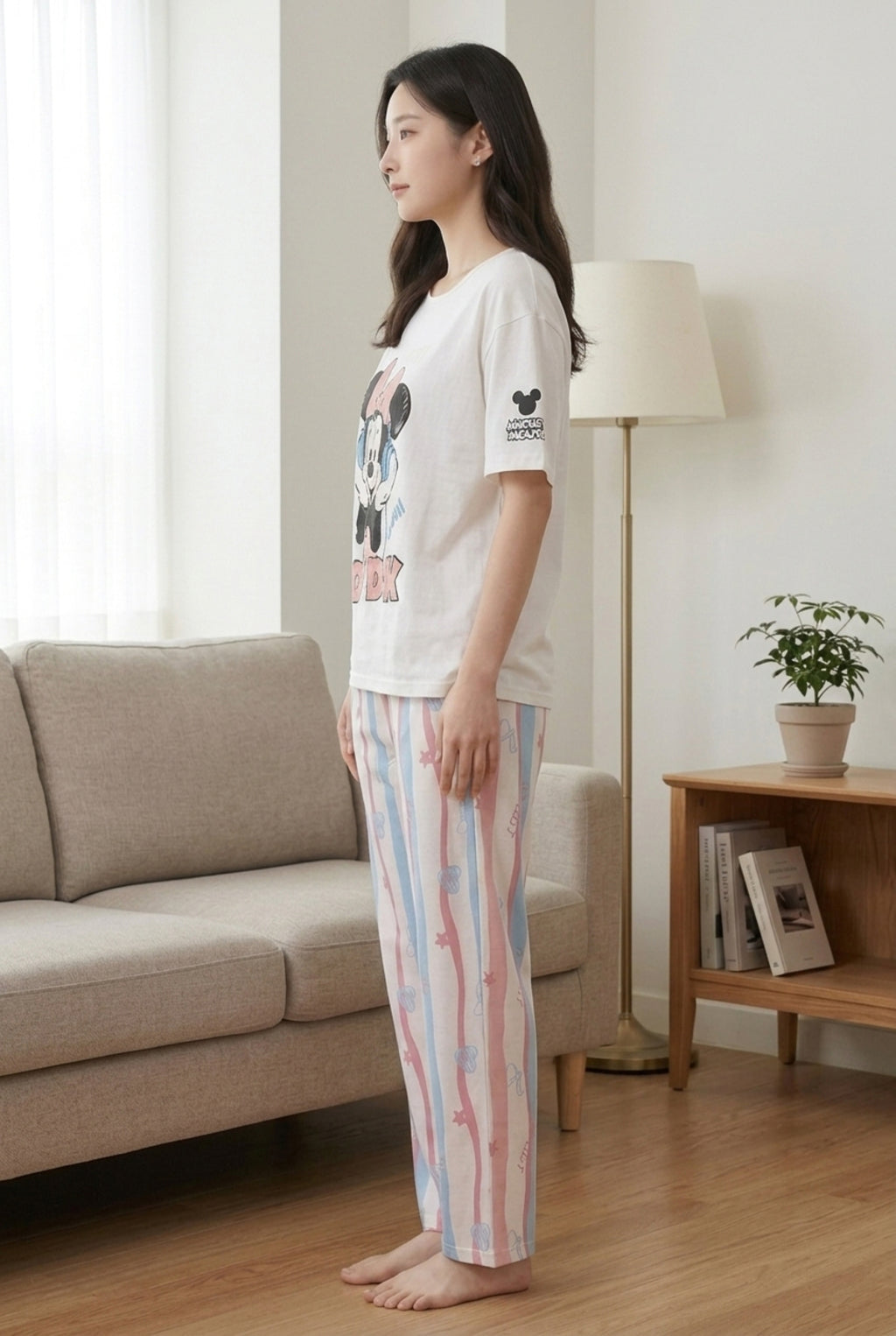 Women 100% Cotton Night Suit | Soft Breathable Sleepwear with Half Sleeve Top & Full Length Pyjama Set