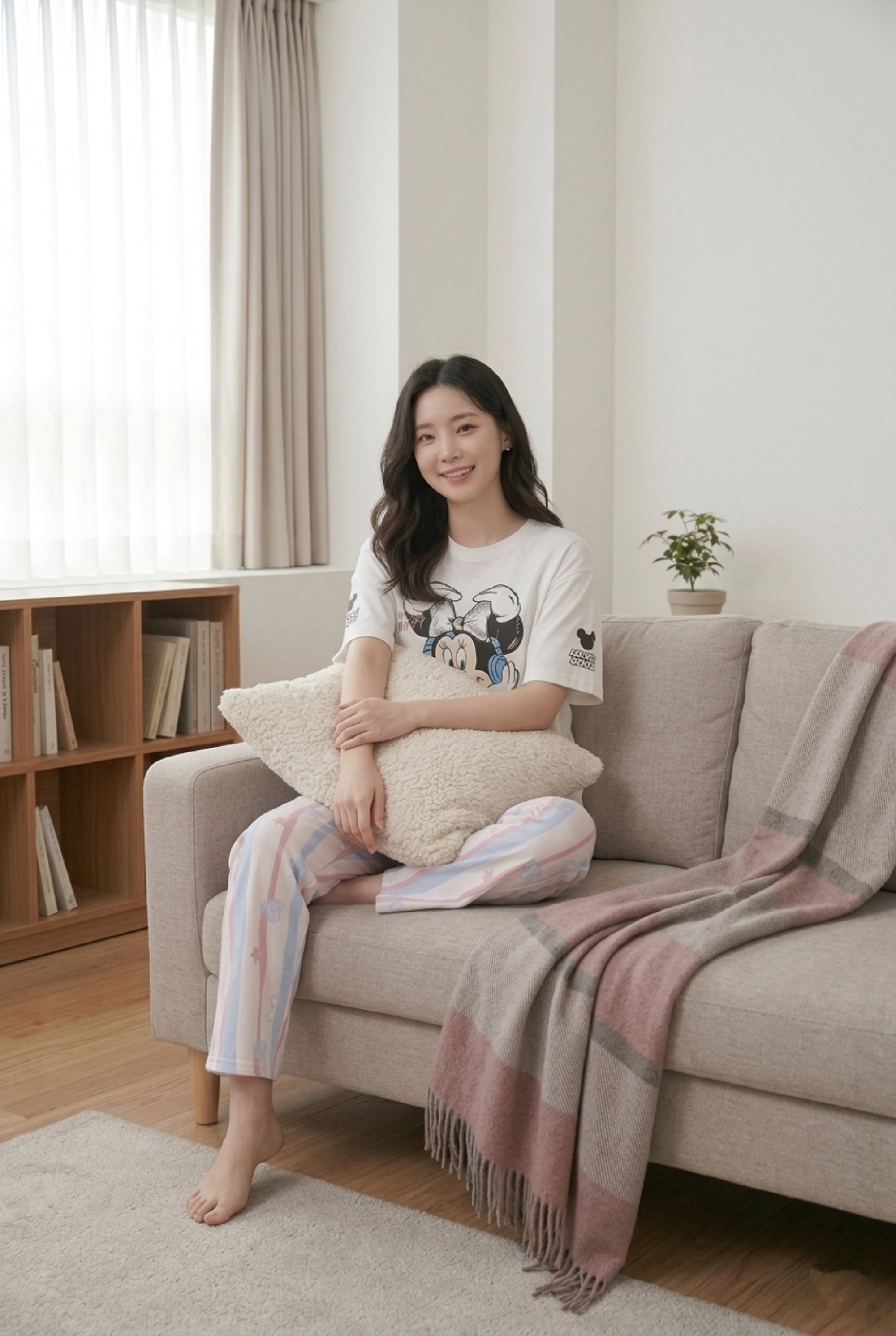 Women 100% Cotton Night Suit | Soft Breathable Sleepwear with Half Sleeve Top & Full Length Pyjama Set