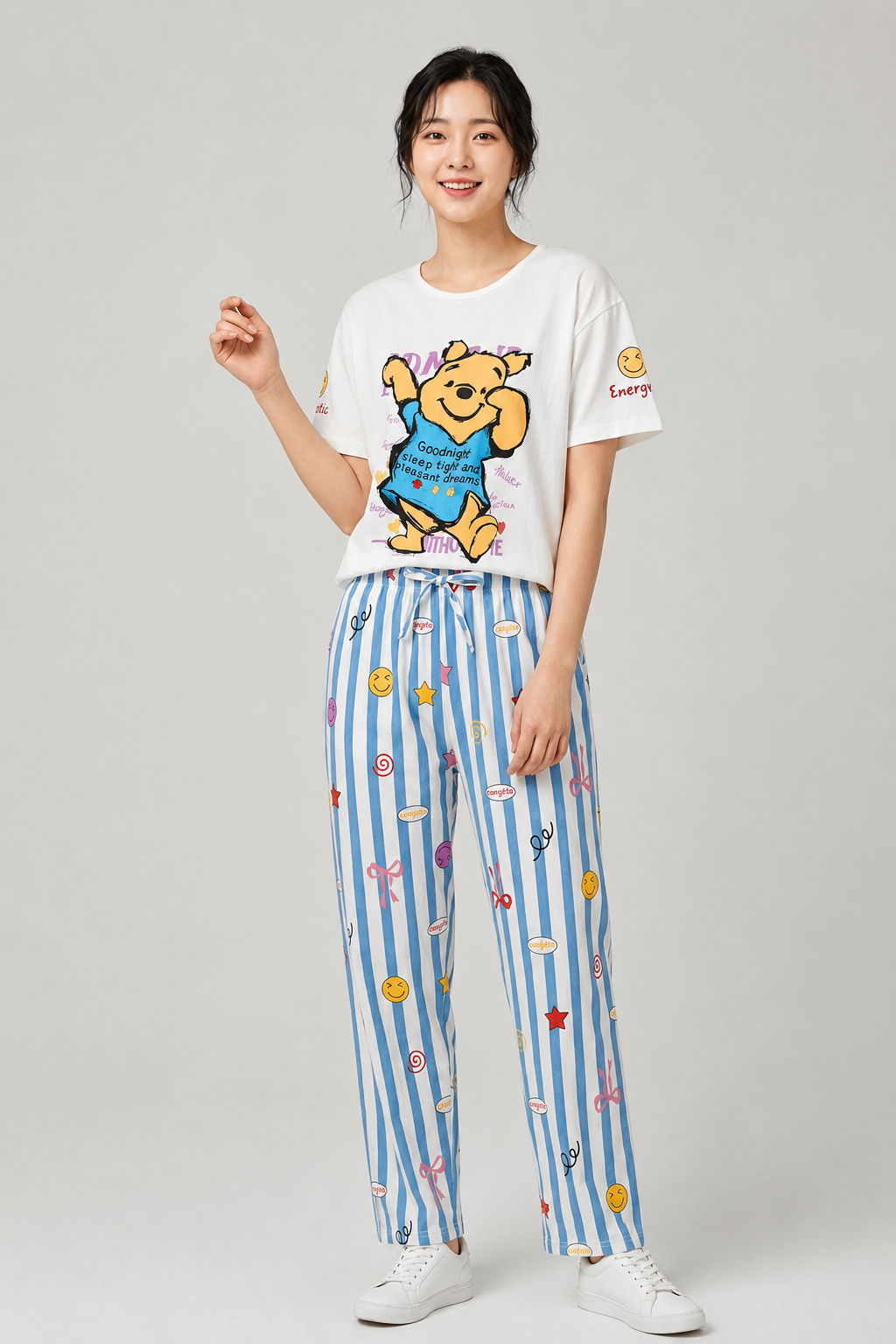 Women 100% Cotton Night Suit | Soft Breathable Sleepwear with Half Sleeve Top &amp; Full Length Pyjama