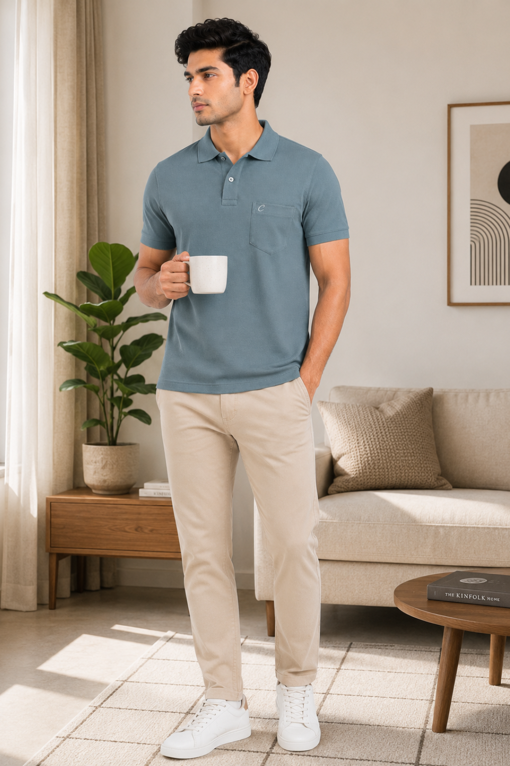 Men's Polo T-Shirt | Regular Fit Matty Fabric | Half Sleeve Collar Neck Casual Polo Tee with Chest Pocket | T-Shirt for Men