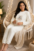 Camey Women Printed Winter Full Sleeve Top and Pajama Set