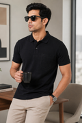 Men's Cotton Matte Polo Collar T-Shirt