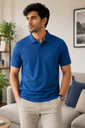 Men's Polo T-Shirt | Regular Fit Matty Fabric | Half Sleeve Collar Neck Casual Polo Tee with Chest Pocket | T-Shirt for Men  &nbsp;