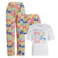 Print Me Pretty 3 Piece Set-Top, Pyjama & Shorts - Camey Shop