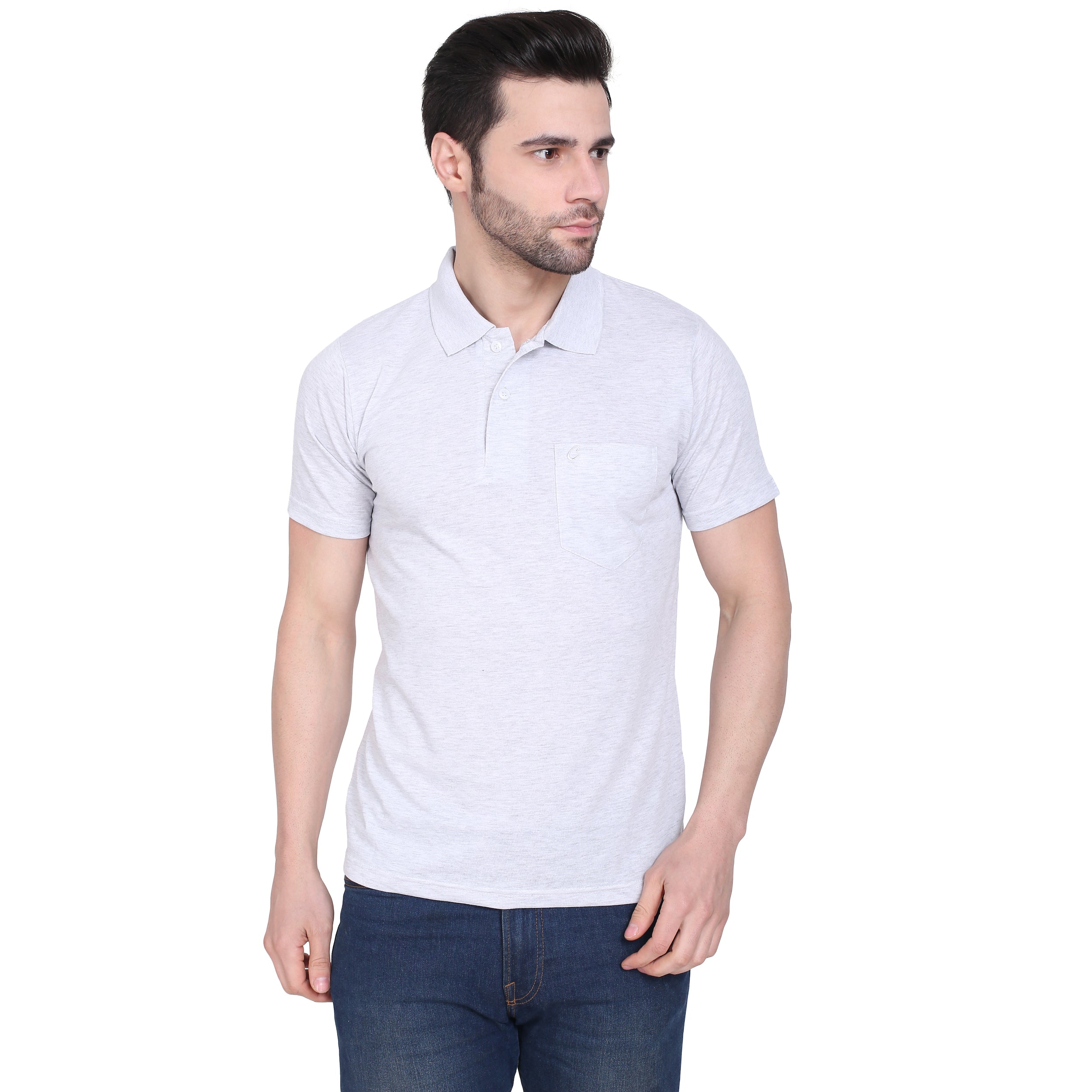 Mens Half Sleeve Plain Polo Tshirt - Camey Shop