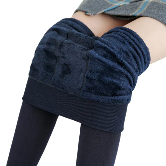 Women Warm Thick Fur Lined Fleece Winter Stocking - Slim Fit - Camey Shop