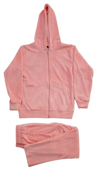 kids Velvet Full Sleeves Hooded Winter Wear Night Suit - Camey Shop