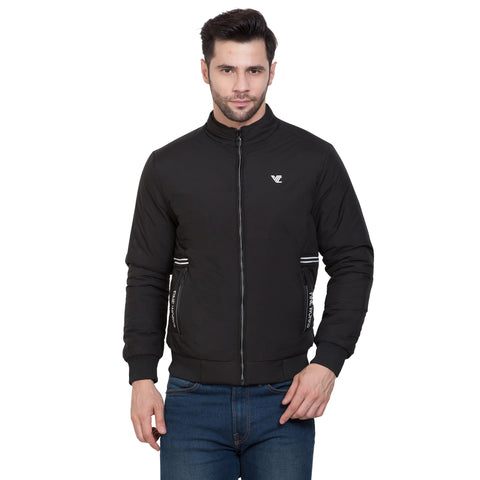 Mens Black Full Sleeve Zipper Jacket - Camey Shop