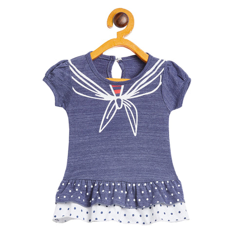 Girls Printed Cotton A-Line Dress/Frock - Camey Shop